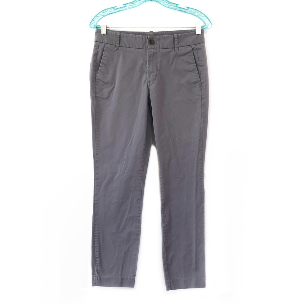 J. Crew Frankie Stretchy Solid Grey Business Casual Career Preppy Chino Pants 2
